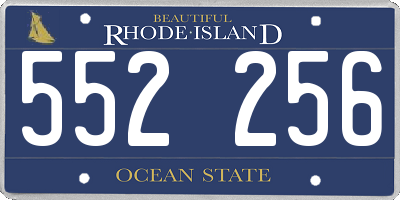 RI license plate 552256