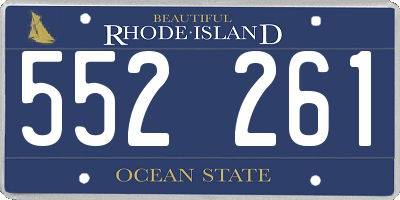 RI license plate 552261