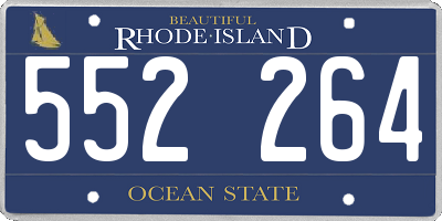 RI license plate 552264