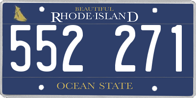 RI license plate 552271