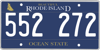 RI license plate 552272