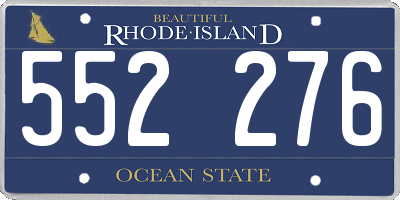 RI license plate 552276