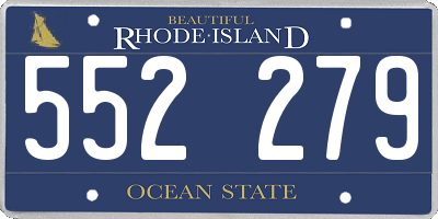 RI license plate 552279