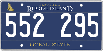 RI license plate 552295