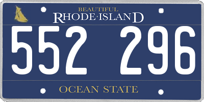 RI license plate 552296