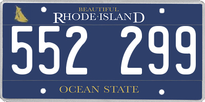 RI license plate 552299