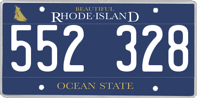 RI license plate 552328