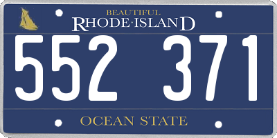 RI license plate 552371