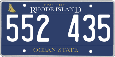 RI license plate 552435
