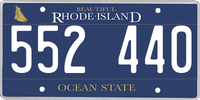 RI license plate 552440