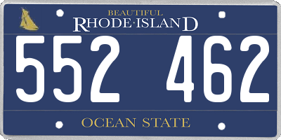 RI license plate 552462