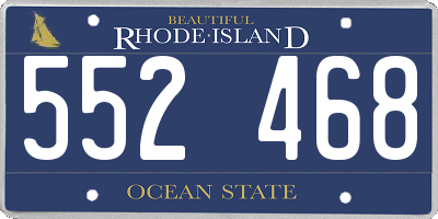 RI license plate 552468