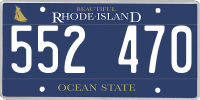 RI license plate 552470