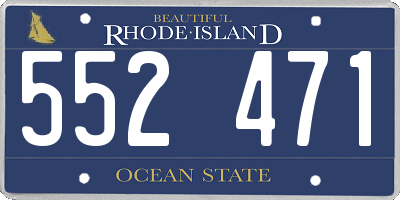RI license plate 552471