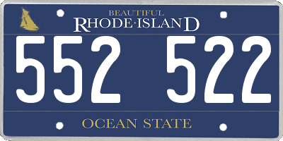 RI license plate 552522