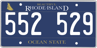 RI license plate 552529