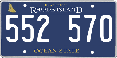 RI license plate 552570