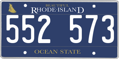 RI license plate 552573