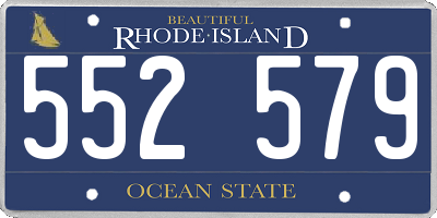 RI license plate 552579