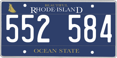 RI license plate 552584