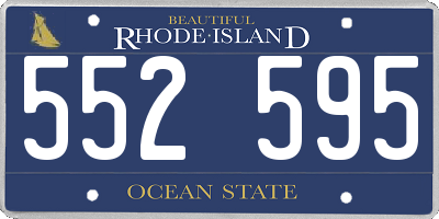 RI license plate 552595
