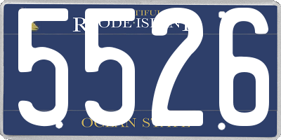RI license plate 5526