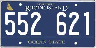 RI license plate 552621