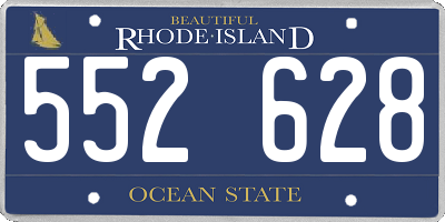 RI license plate 552628
