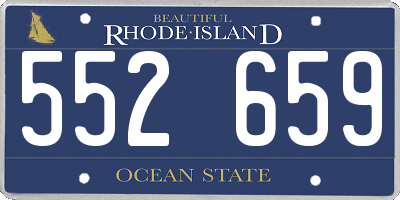 RI license plate 552659