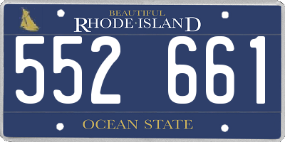 RI license plate 552661
