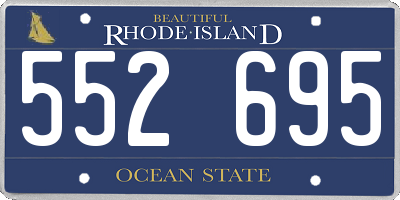 RI license plate 552695