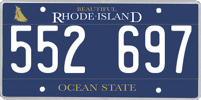 RI license plate 552697