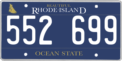 RI license plate 552699