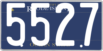 RI license plate 5527