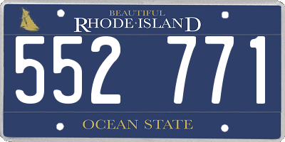 RI license plate 552771