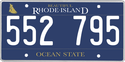 RI license plate 552795