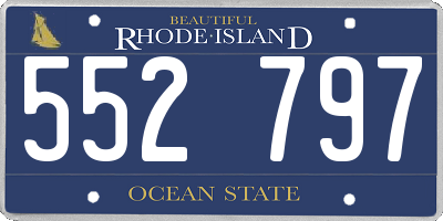 RI license plate 552797