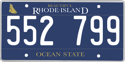 RI license plate 552799