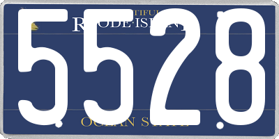 RI license plate 5528