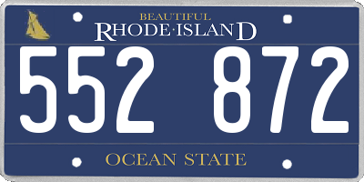 RI license plate 552872