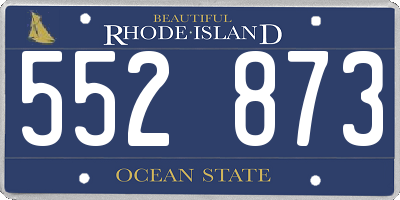 RI license plate 552873