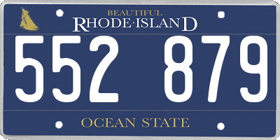RI license plate 552879
