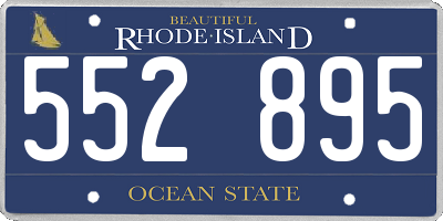 RI license plate 552895