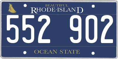 RI license plate 552902