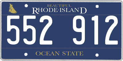 RI license plate 552912