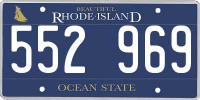RI license plate 552969