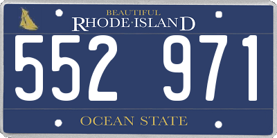 RI license plate 552971