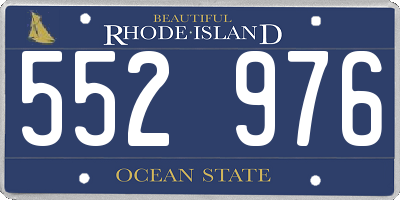 RI license plate 552976