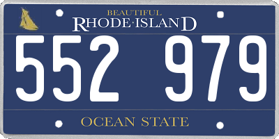 RI license plate 552979