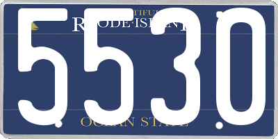 RI license plate 5530